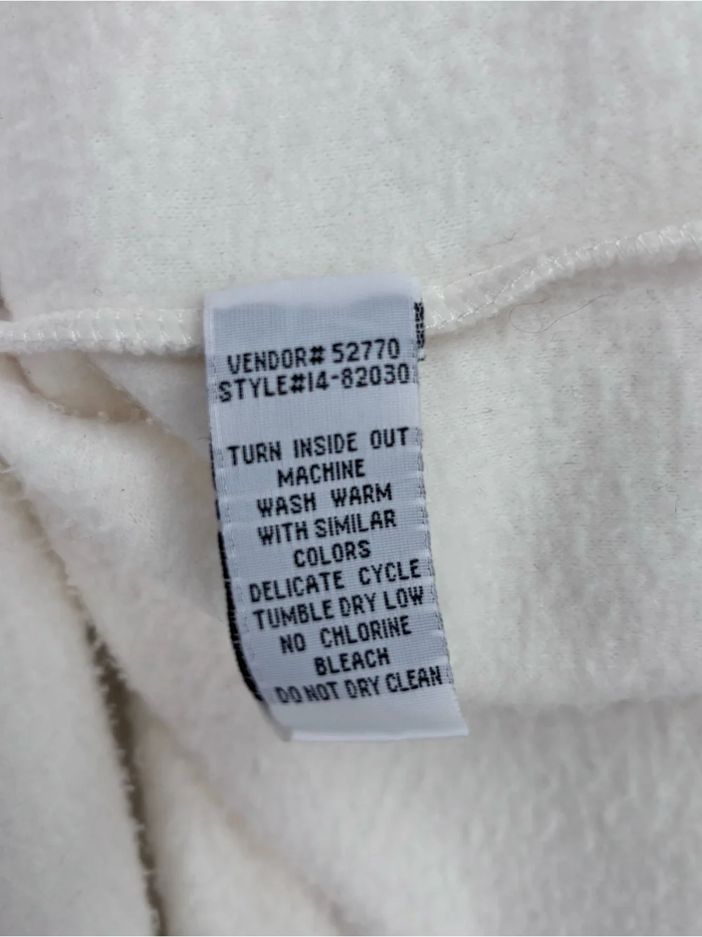 VTG Northern Reflections Off White Fleece Grandmacore Cottagecore Jacket Size L